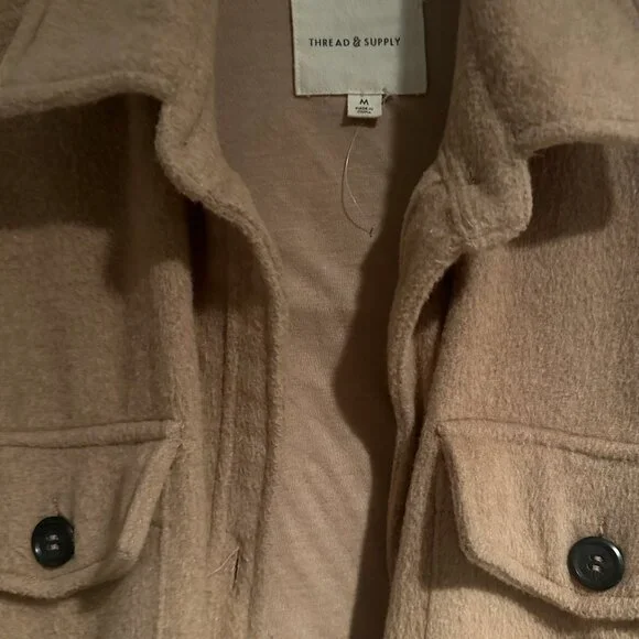 Tan Shacket - Picture 3 of 4